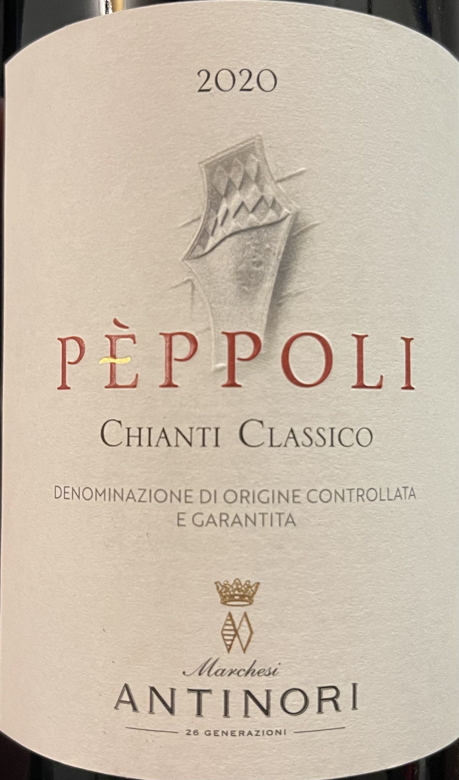 Peppoli Chianti Classico 2020 - Antinori 0,75